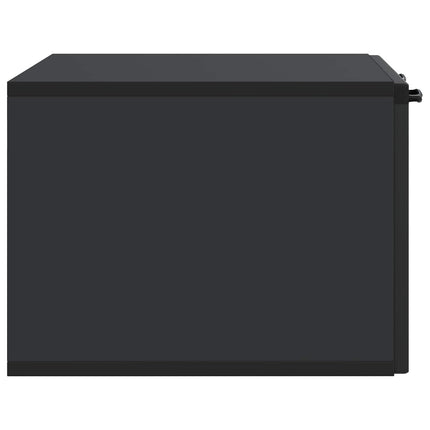 Væghængt TV-skab Sort 59,5 x 41 x 30 cm Konstrueret træ