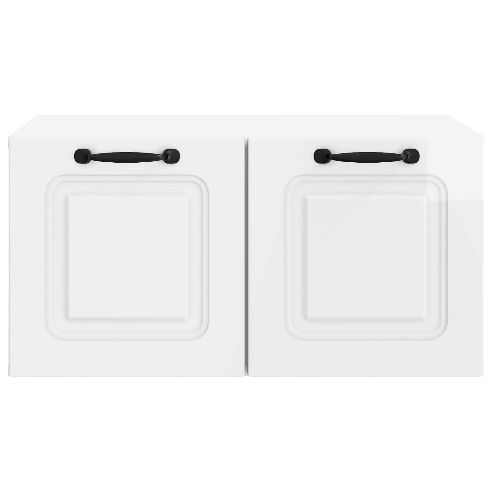 Væghængt TV-skab Vægmonteret Hvid højglans 59,5 x 41 x 30 cm