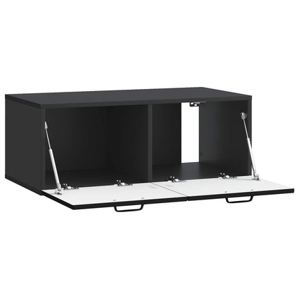 Væghængt TV-skab Sort 78,5 x 41 x 30 cm Konstrueret træ