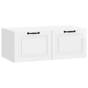 Væghængt TV-skab Vægmonteret Hvid højglans 78,5 x 41 x 30 cm