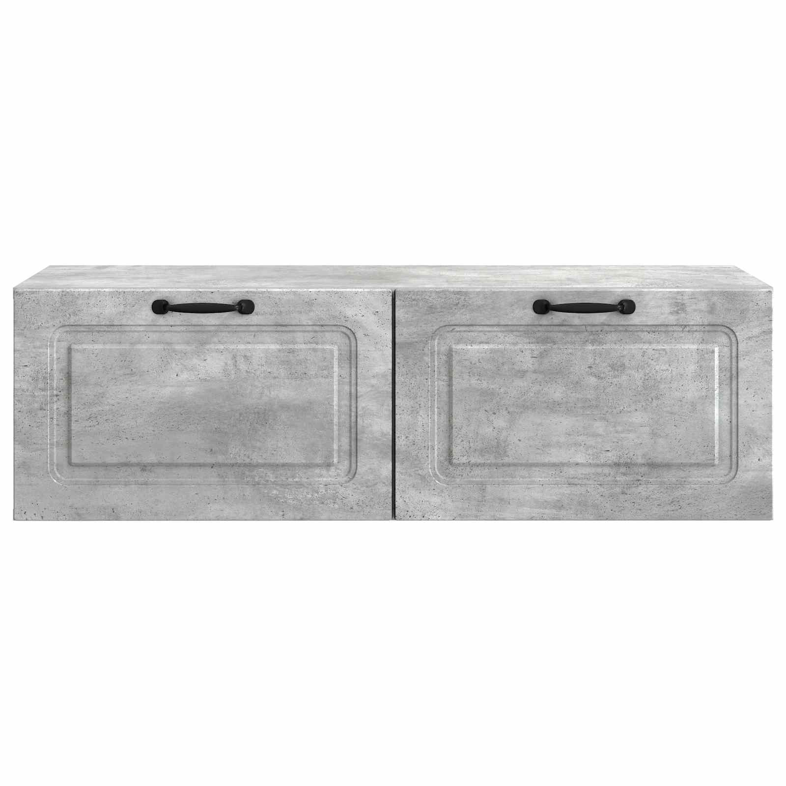 Væghængt TV-skab Betongrå 98 x 41 x 30 cm Konstrueret træ