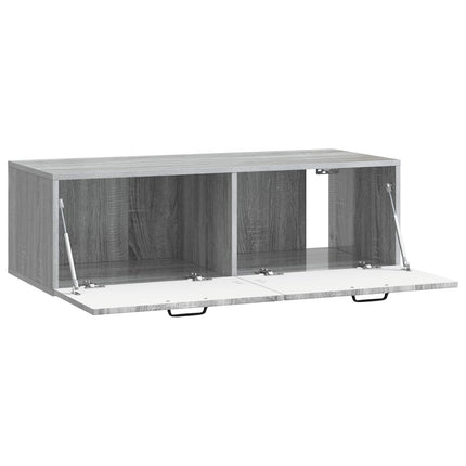 Væghængt TV-skab Grå sonoma-eg 98 x 41 x 30 cm Konstrueret træ