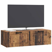 Væghængt TV-skab Gammelt træ 98 x 41 x 30 cm Konstrueret træ