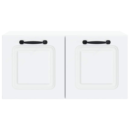 Væghængt TV-skab Hvid 59,5 x 31 x 30 cm Konstrueret træ