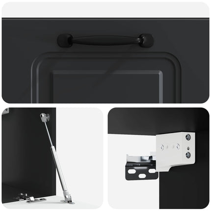 Væghængt TV-skab Sort 59,5 x 31 x 30 cm Konstrueret træ