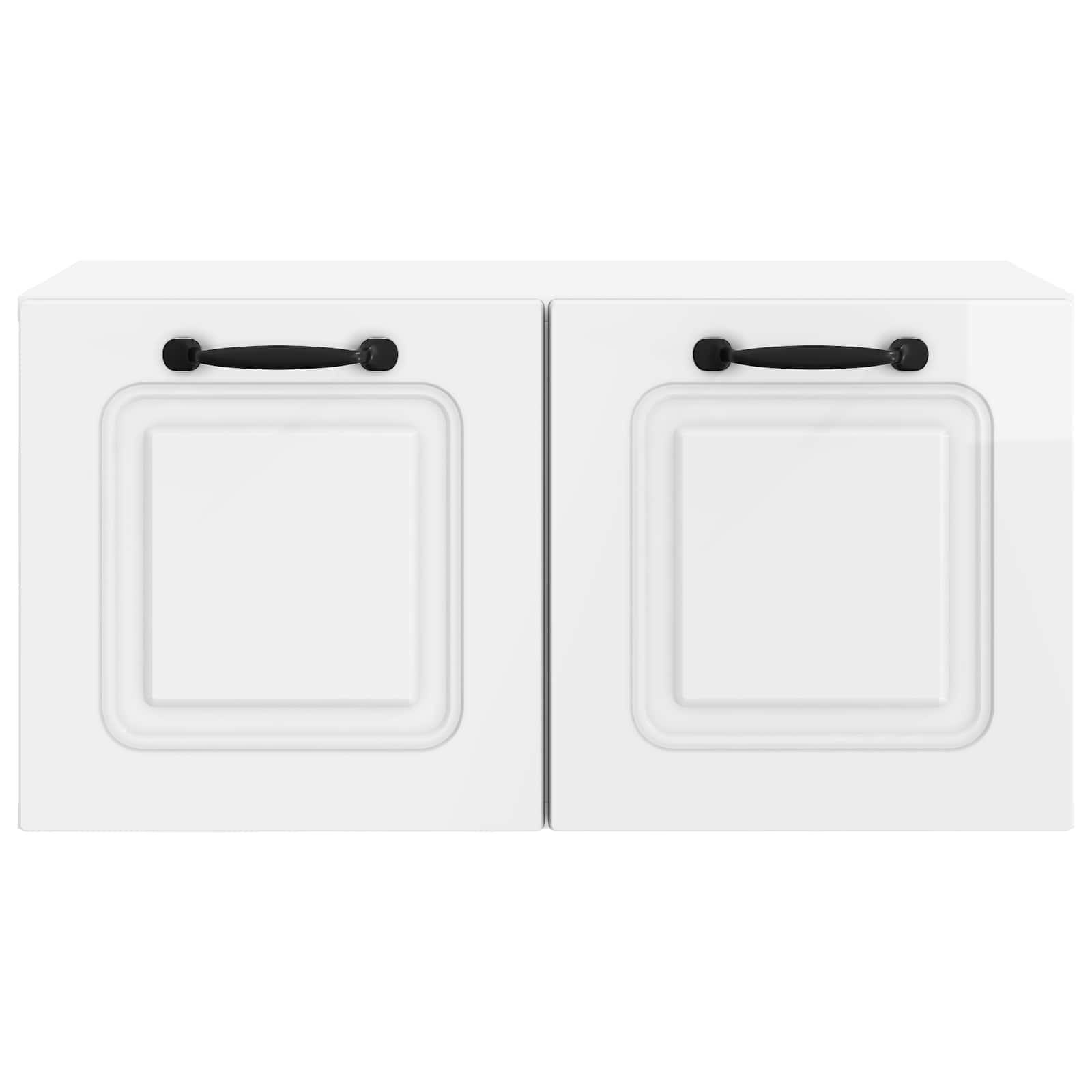 Væghængt TV-skab Vægmonteret Hvid højglans 59,5 x 31 x 30 cm