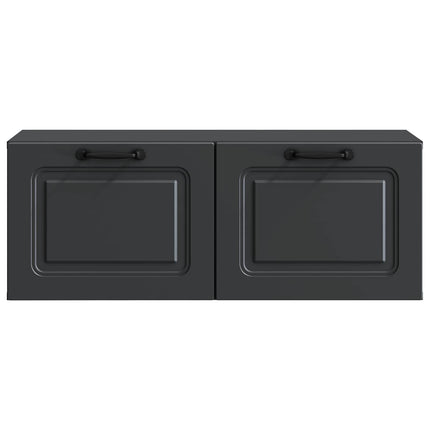 Væghængt TV-skab Sort 78,5 x 31 x 30 cm Konstrueret træ
