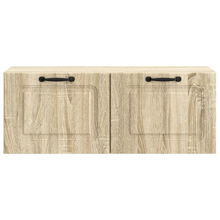 Væghængt TV-skab Sonoma-eg 78,5 x 31 x 30 cm Konstrueret træ