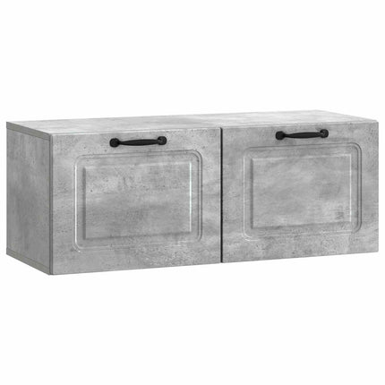 Væghængt TV-skab Betongrå 78,5 x 31 x 30 cm Konstrueret træ