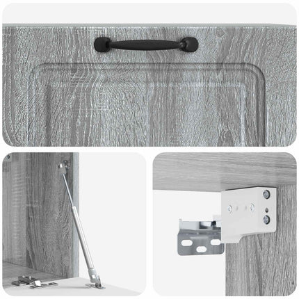 Væghængt TV-skab Vægmonteret Grå sonoma-eg 78,5 x 31 x 30 cm