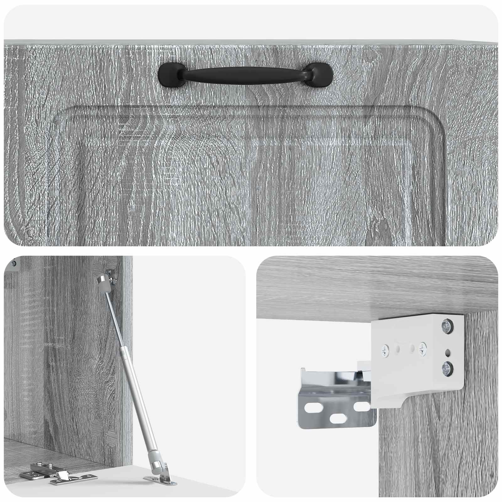 Væghængt TV-skab Vægmonteret Grå sonoma-eg 78,5 x 31 x 30 cm