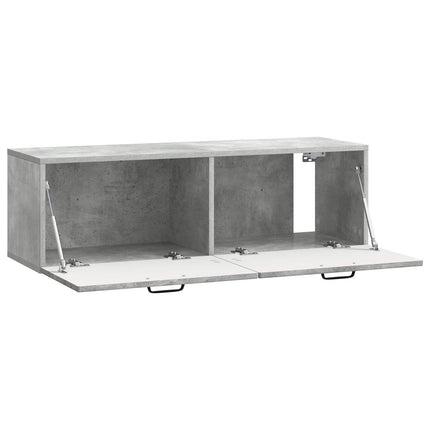 Væghængt TV-skab Betongrå 98 x 31 x 30 cm Konstrueret træ