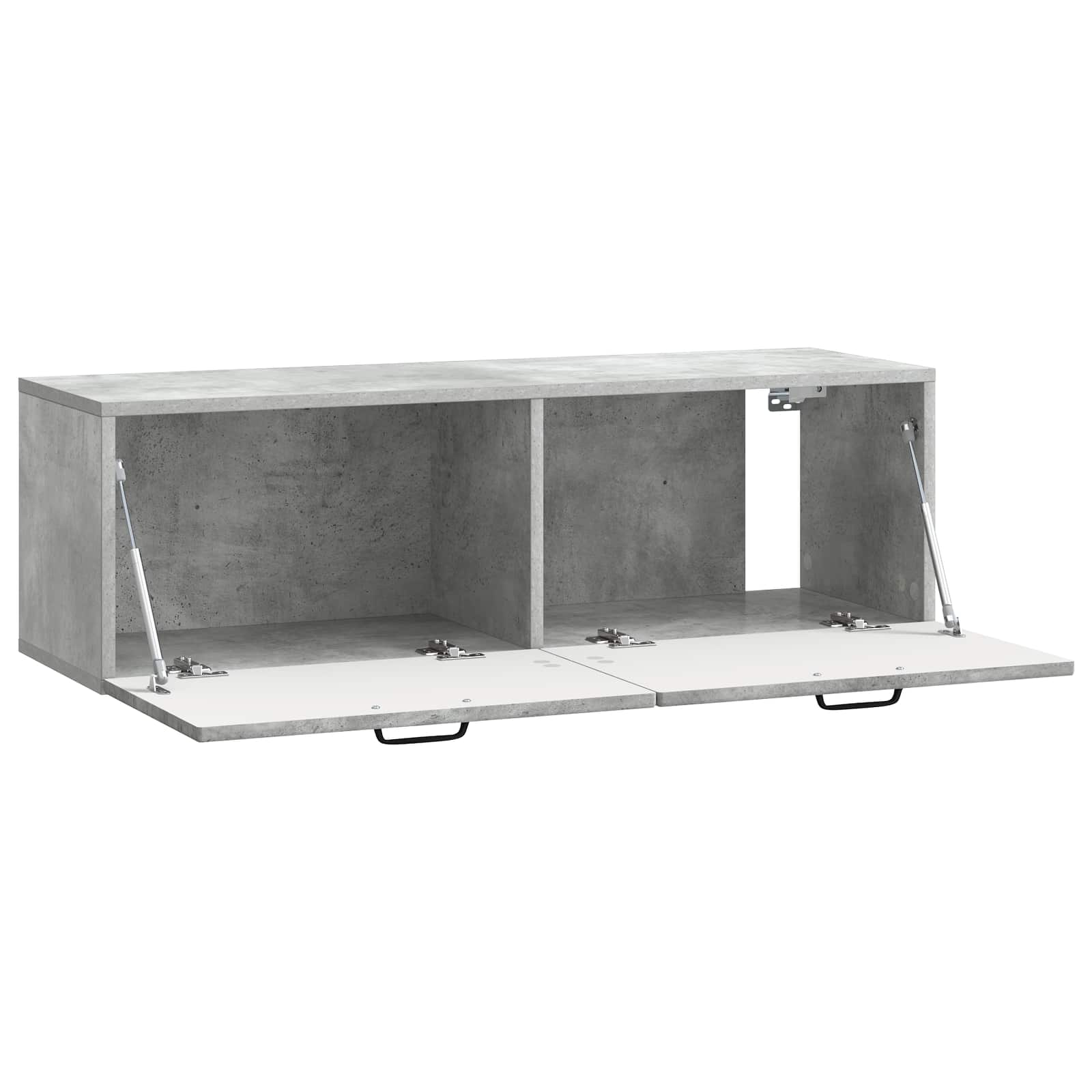 Væghængt TV-skab Betongrå 98 x 31 x 30 cm Konstrueret træ