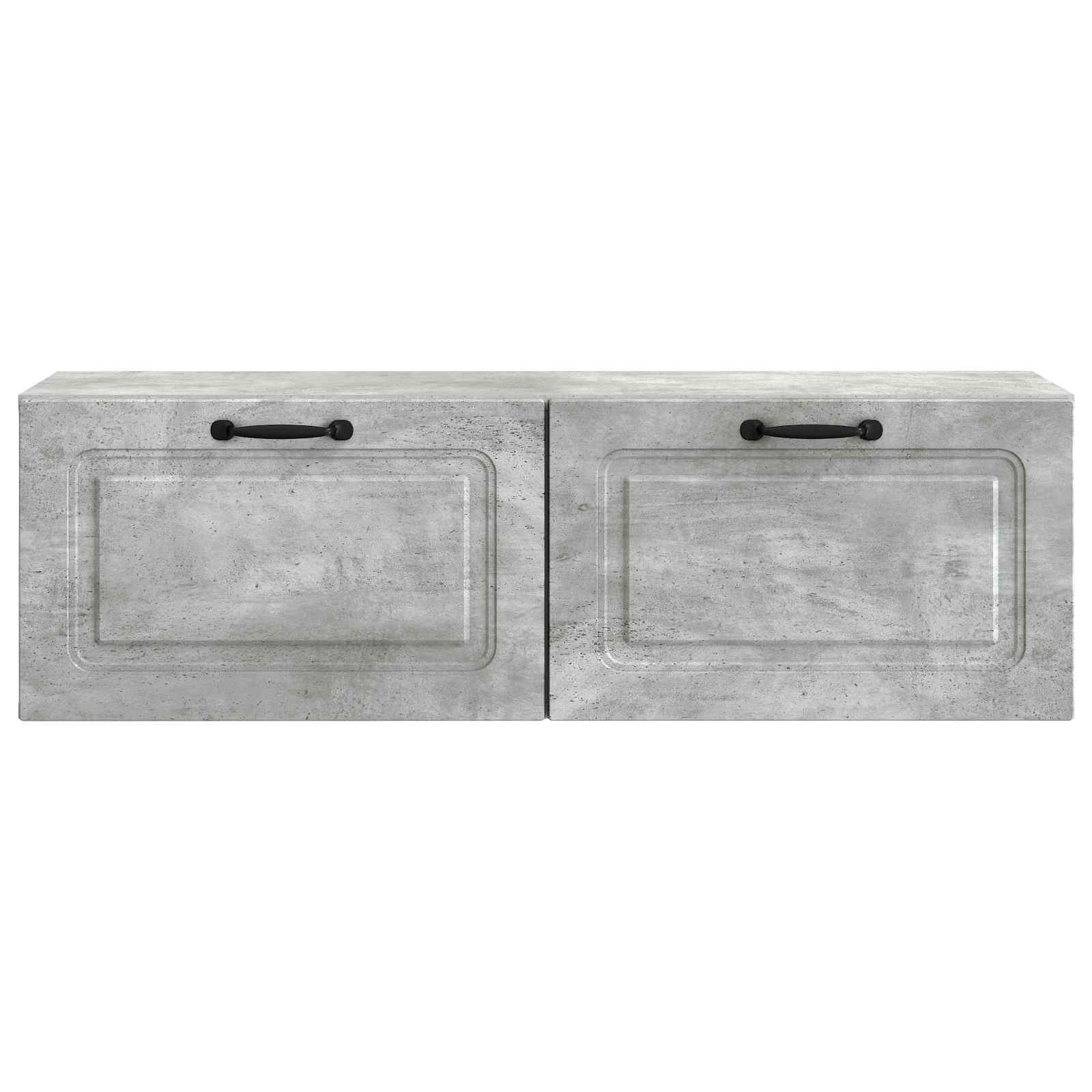 Væghængt TV-skab Betongrå 98 x 31 x 30 cm Konstrueret træ