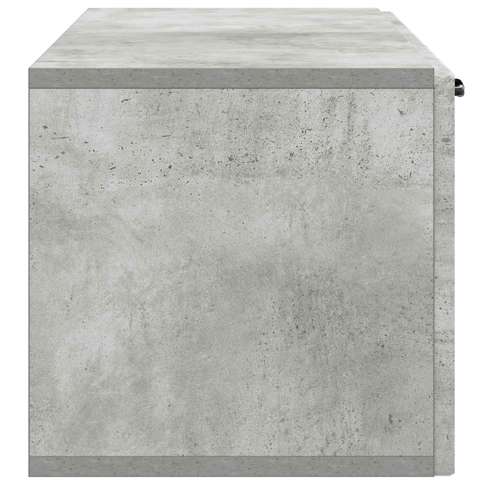 Væghængt TV-skab Betongrå 98 x 31 x 30 cm Konstrueret træ