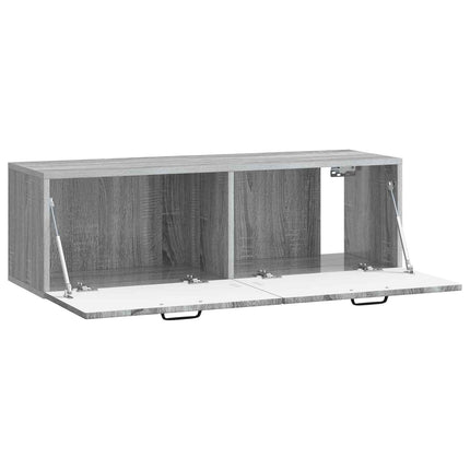Væghængt TV-skab Grå sonoma-eg 98 x 31 x 30 cm Konstrueret træ