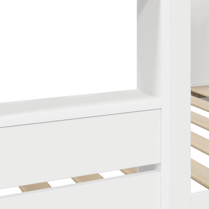Køjeseng til Børn Hvid 75 x 190 cm Konstrueret træ