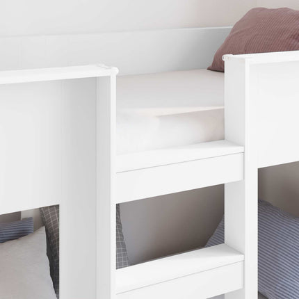 Køjeseng til Børn Hvid 75 x 190 cm Konstrueret træ