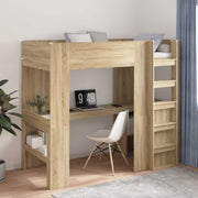 Loft Sengestel med Skrivebord Sonoma eg 100 x 200 cm