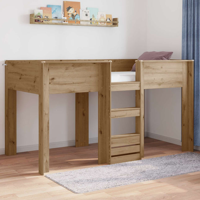 Køjeseng til Børn Artisan Egetræ 80 x 200 cm Konstrueret træ