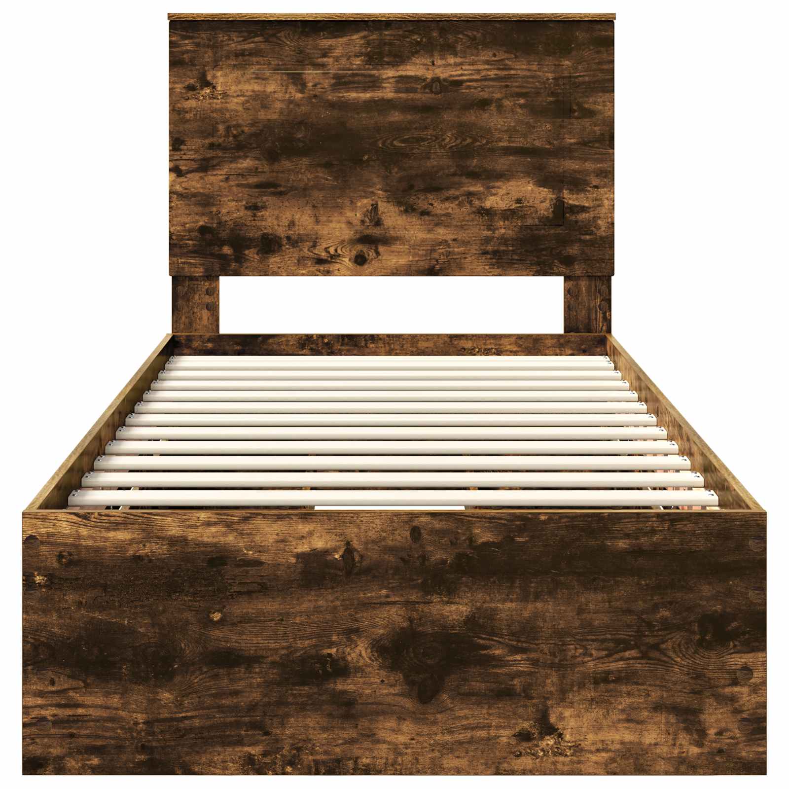 Sengestel med skuffe Røget eg 90 x 200 cm Ingeniørtræ