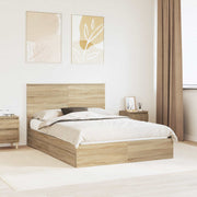 Opbevaringsseng Sonoma eg 140 x 190 cm Konstrueret træ