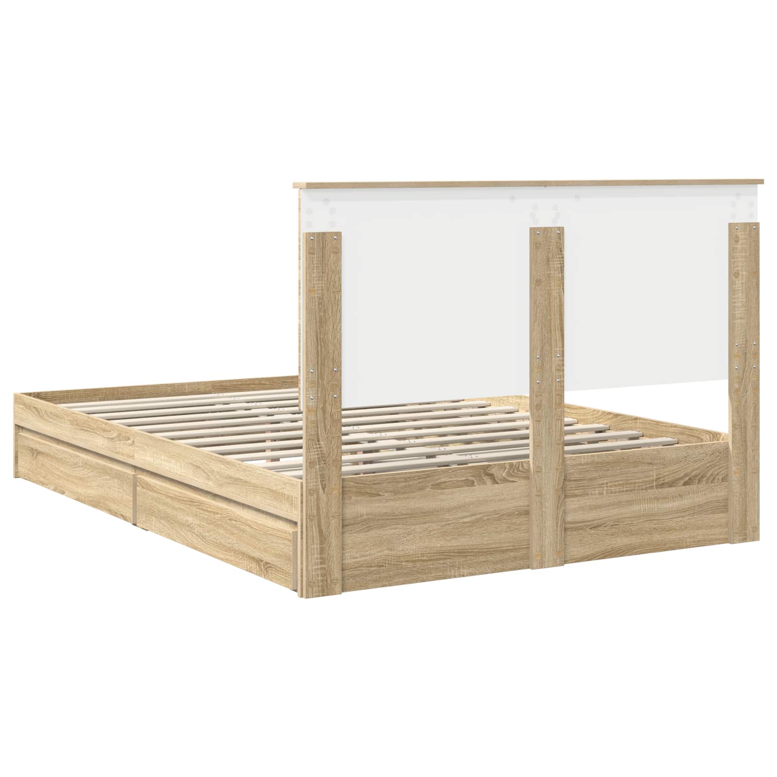 Opbevaringsseng Sonoma eg 140 x 190 cm Konstrueret træ