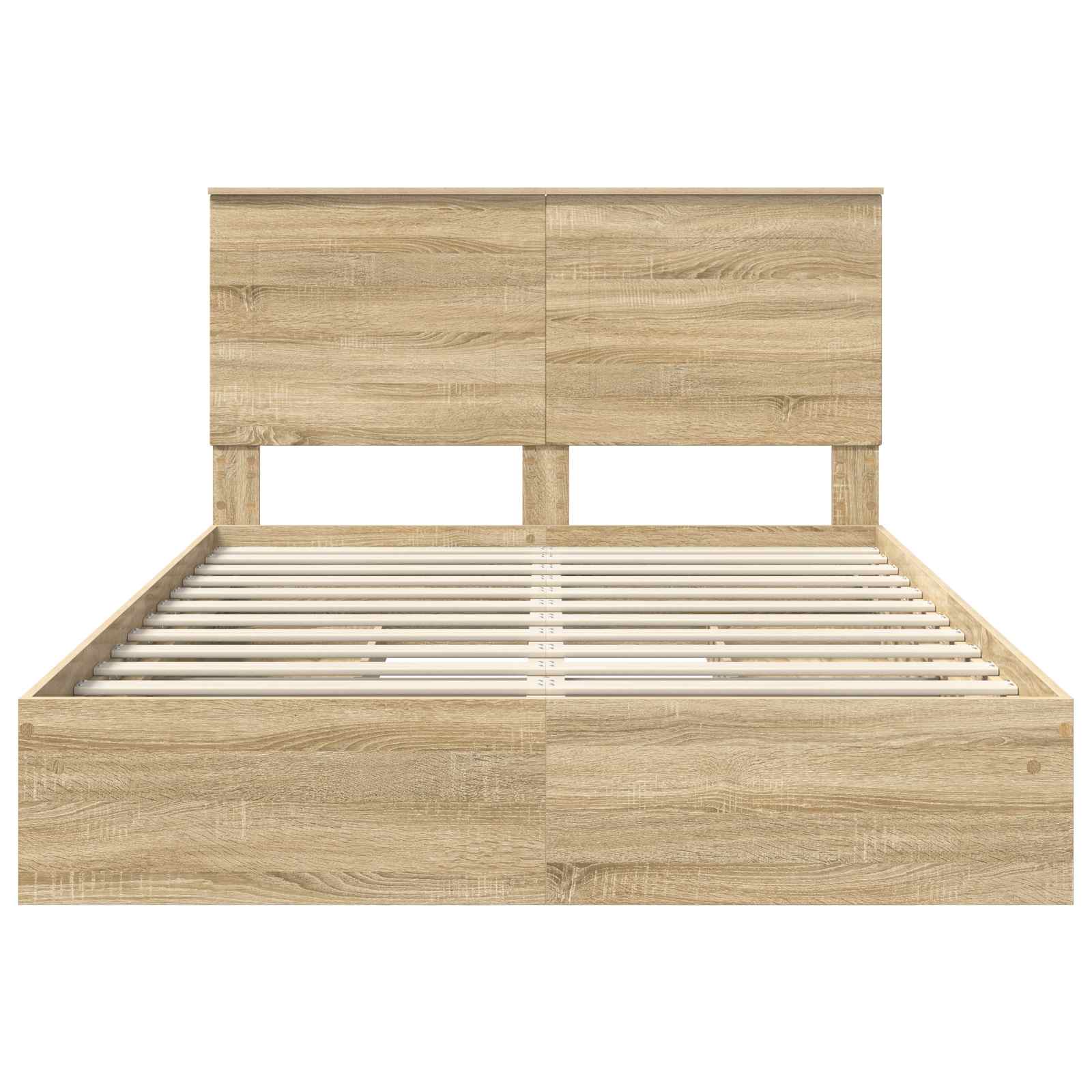 Opbevaringsseng Sonoma eg 140 x 190 cm Konstrueret træ