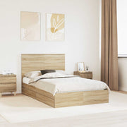 Opbevaringsseng Sonoma eg 135 x 190 cm Konstrueret træ