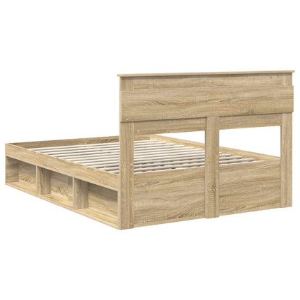 Sengestel Sonoma-eg 140 x 190 cm Konstrueret træ
