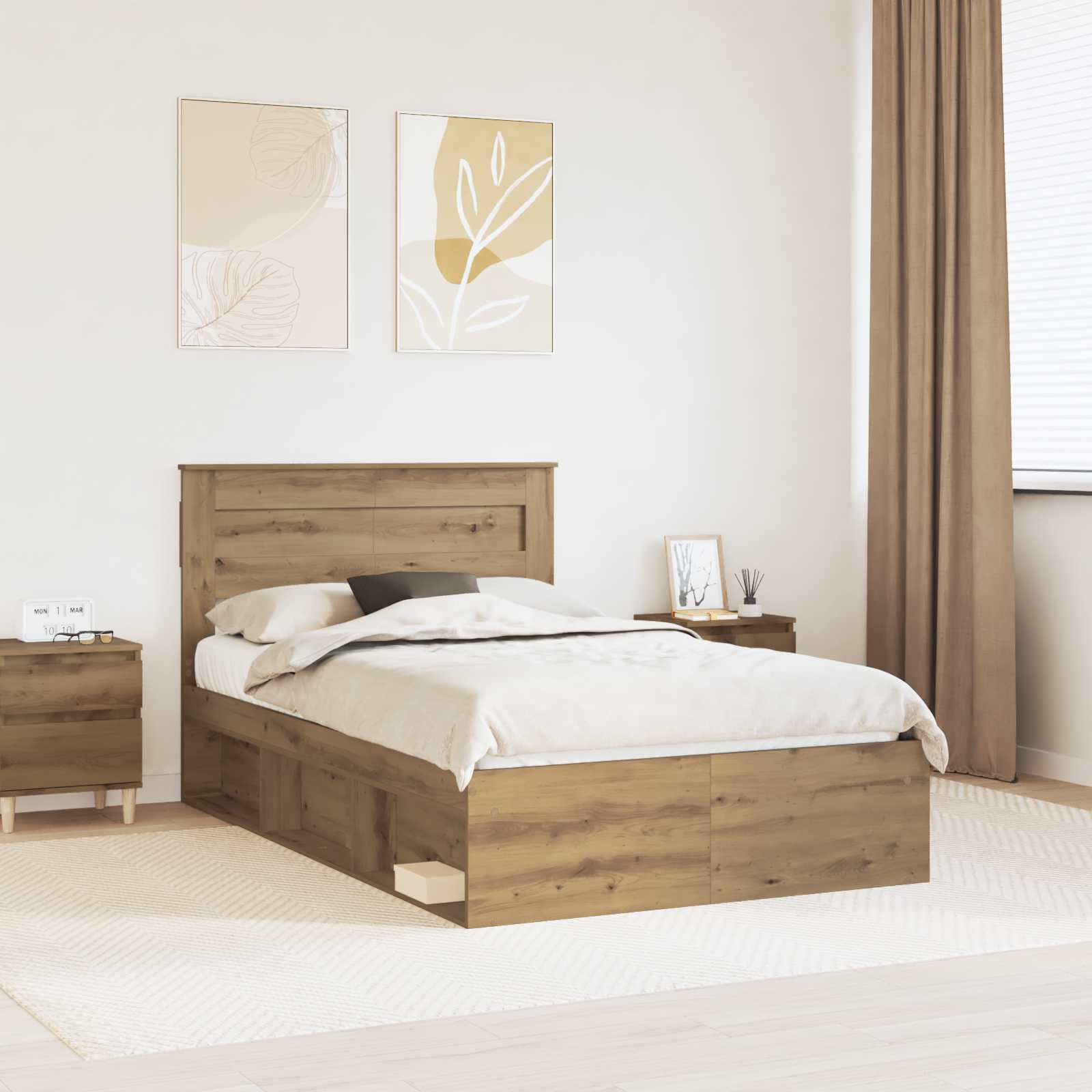 Sengestel Artisan eg 120 x 200 cm Massiv fyrretræ