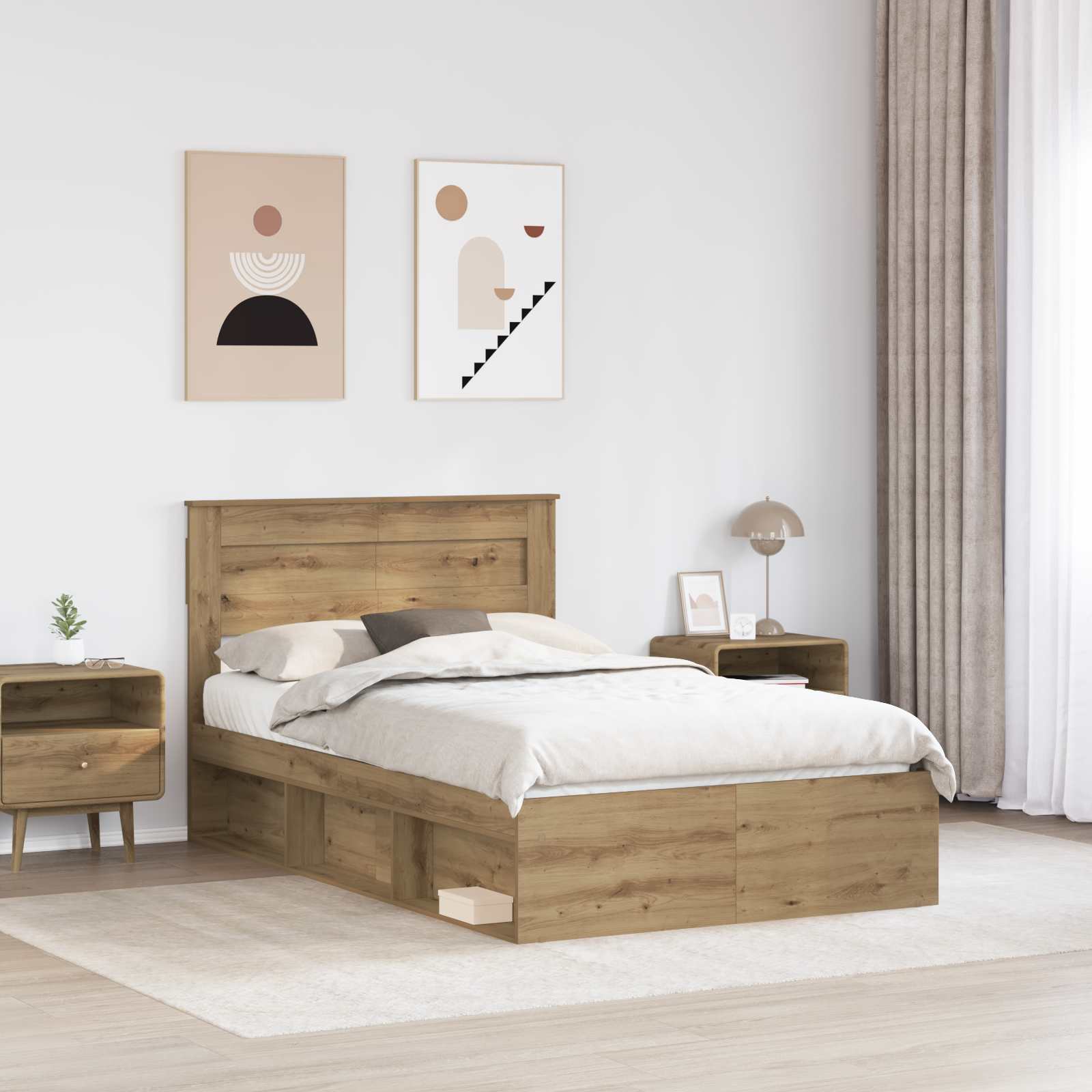 Sengestel Artisan eg 120 x 200 cm Massiv fyrretræ