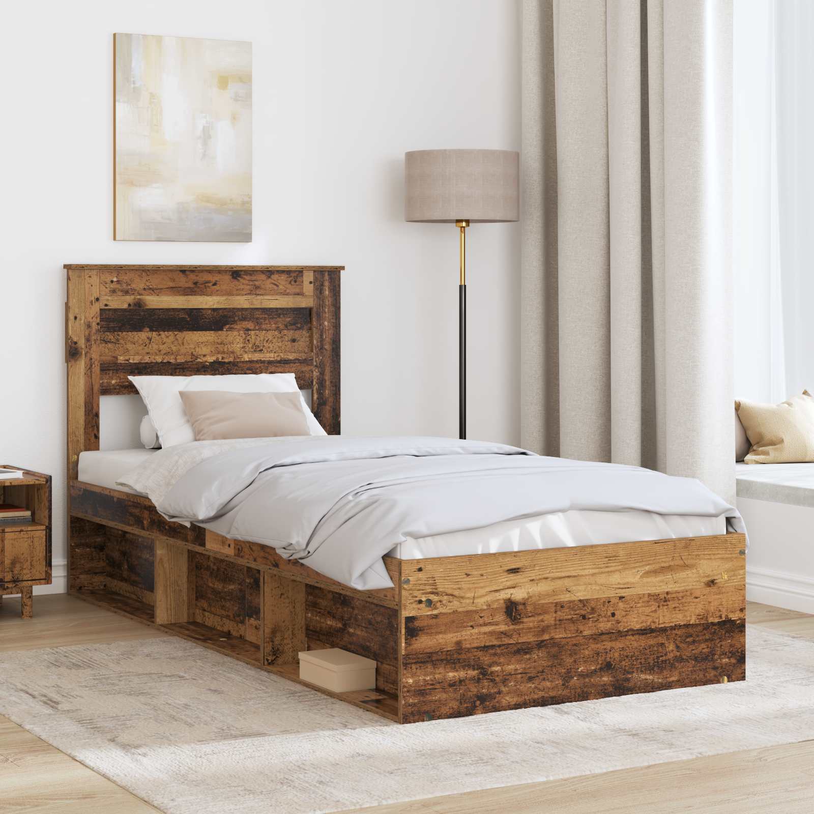 Sengestel Gammelt træ 90 x 190 cm Massiv fyrretræ