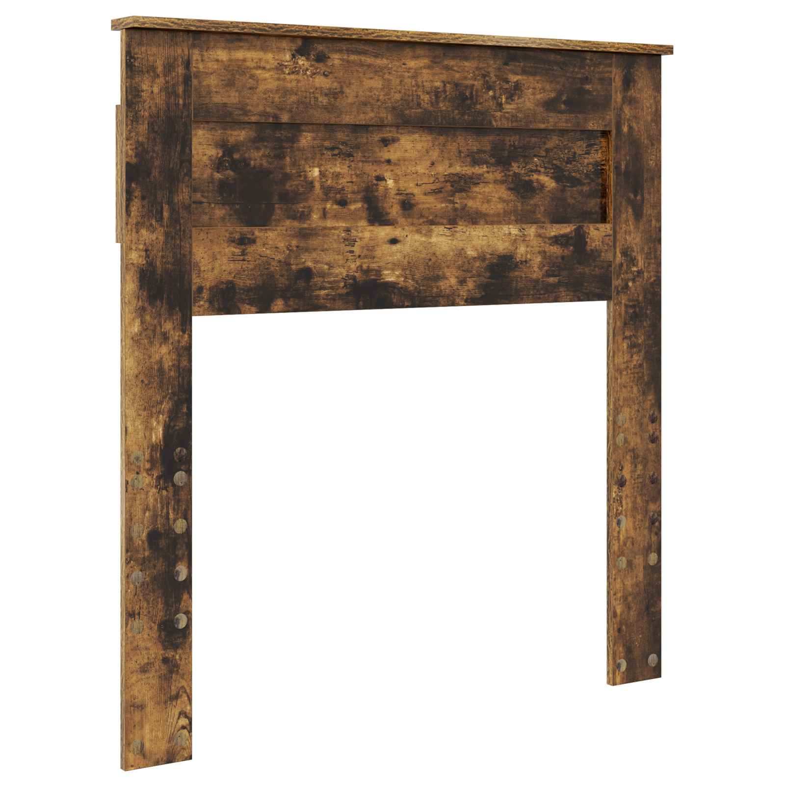 Sengestel med madras Røget eg 90 x 200 cm Massiv fyrretræ