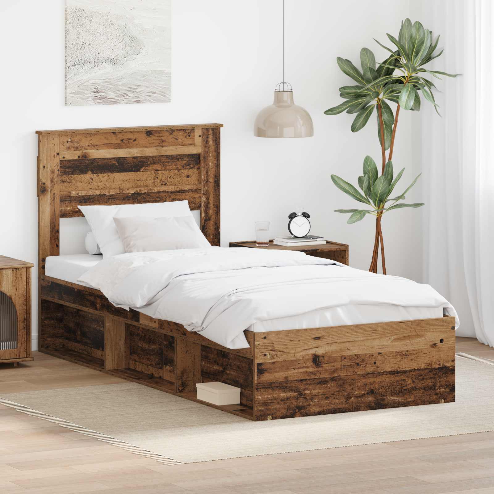 Sengestel Gammelt træ 90 x 200 cm Massiv fyrretræ