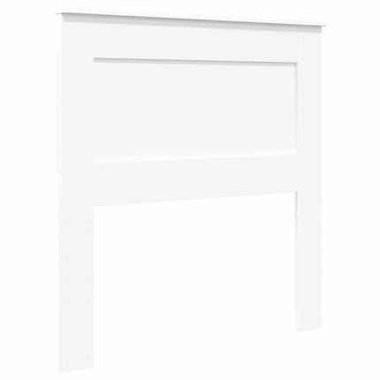 Sengestel med hovedgærde Hvid 100 x 200 cm Massiv fyrretræ