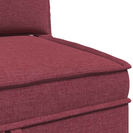 Modulsofa sæt med opbevaring 4 pcs Vinrød Stof