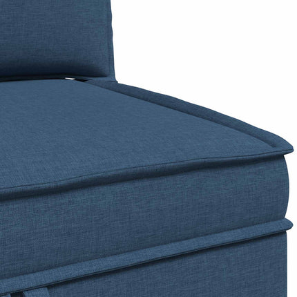 Modulsofa sæt med opbevaring 4 pcs Blå Stof