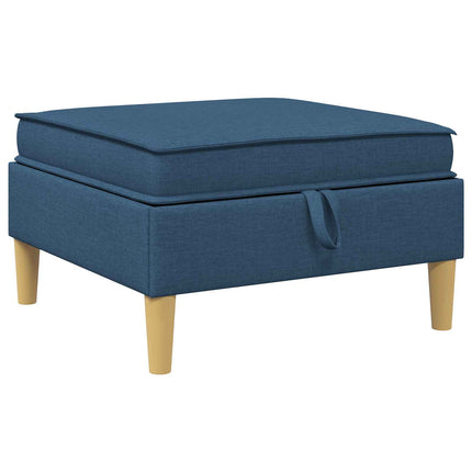Modulsofa sæt med opbevaring 6 pcs Blå Stof