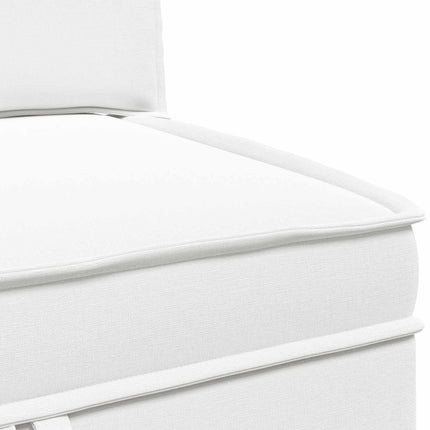 Modulsofa sæt med opbevaring 4 pcs Hvid Stof
