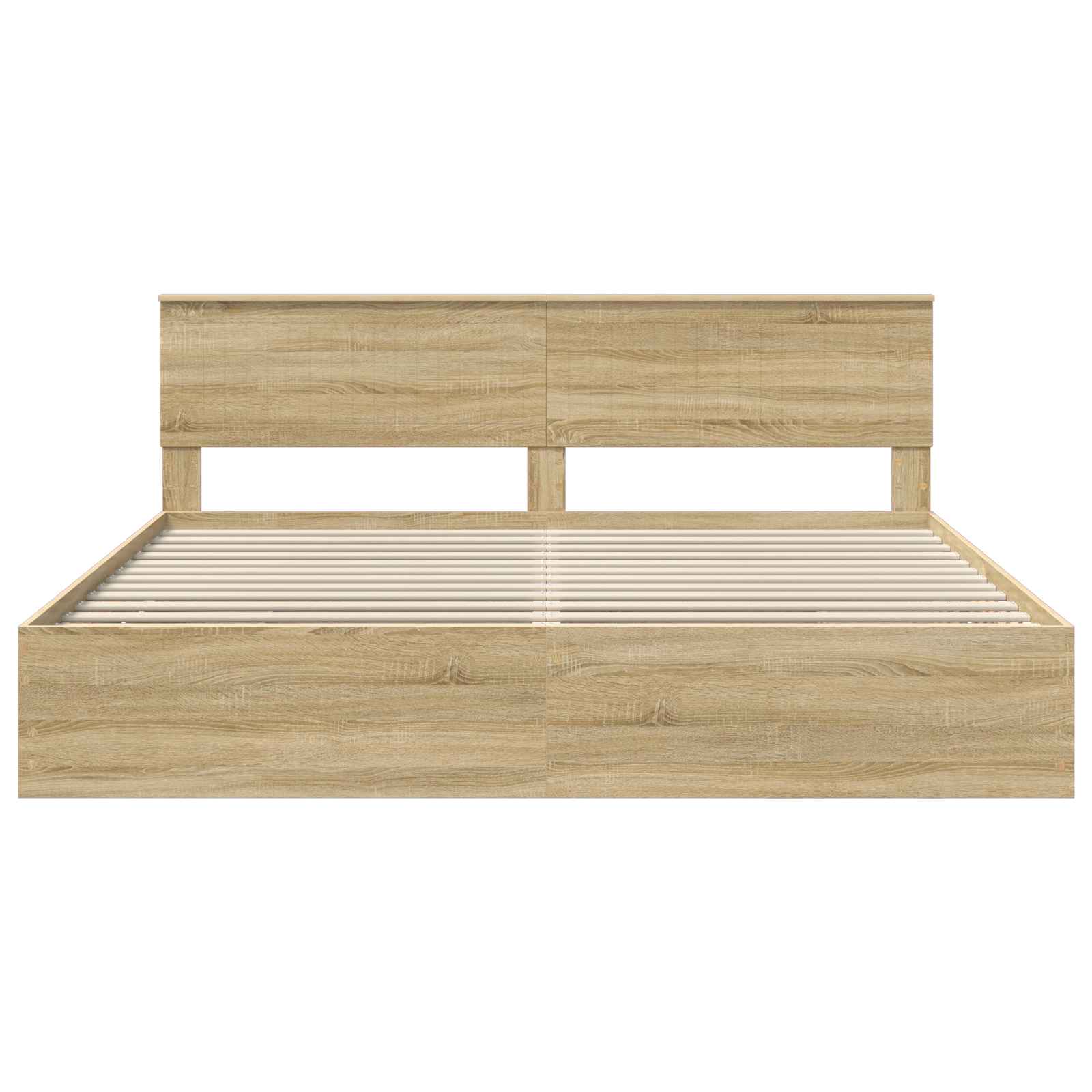 Sengestel med skuffe Sonoma eg 200 x 200 cm Ingeniørtræ