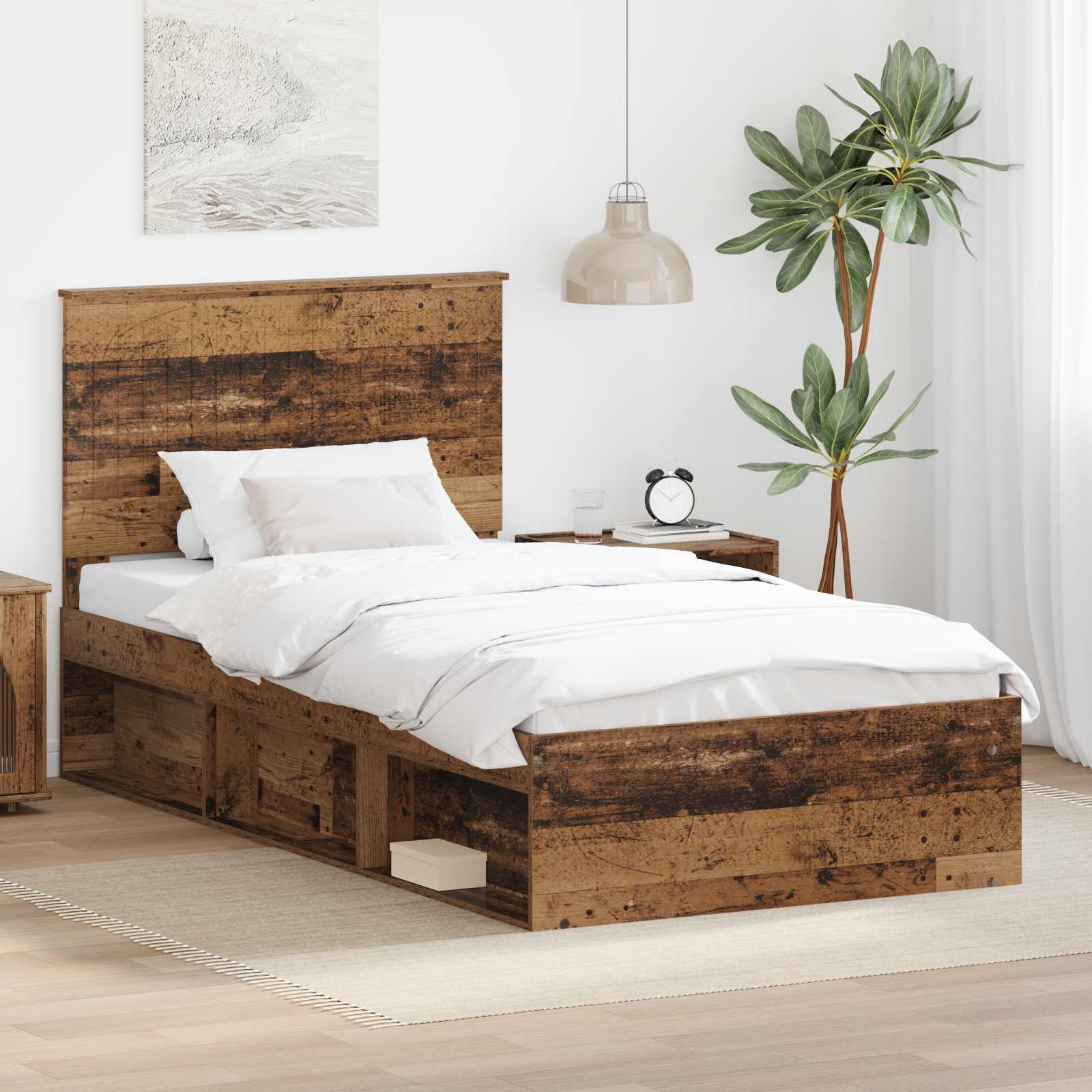 Sengestel Gammelt træ 100 x 200 cm Massiv fyrretræ