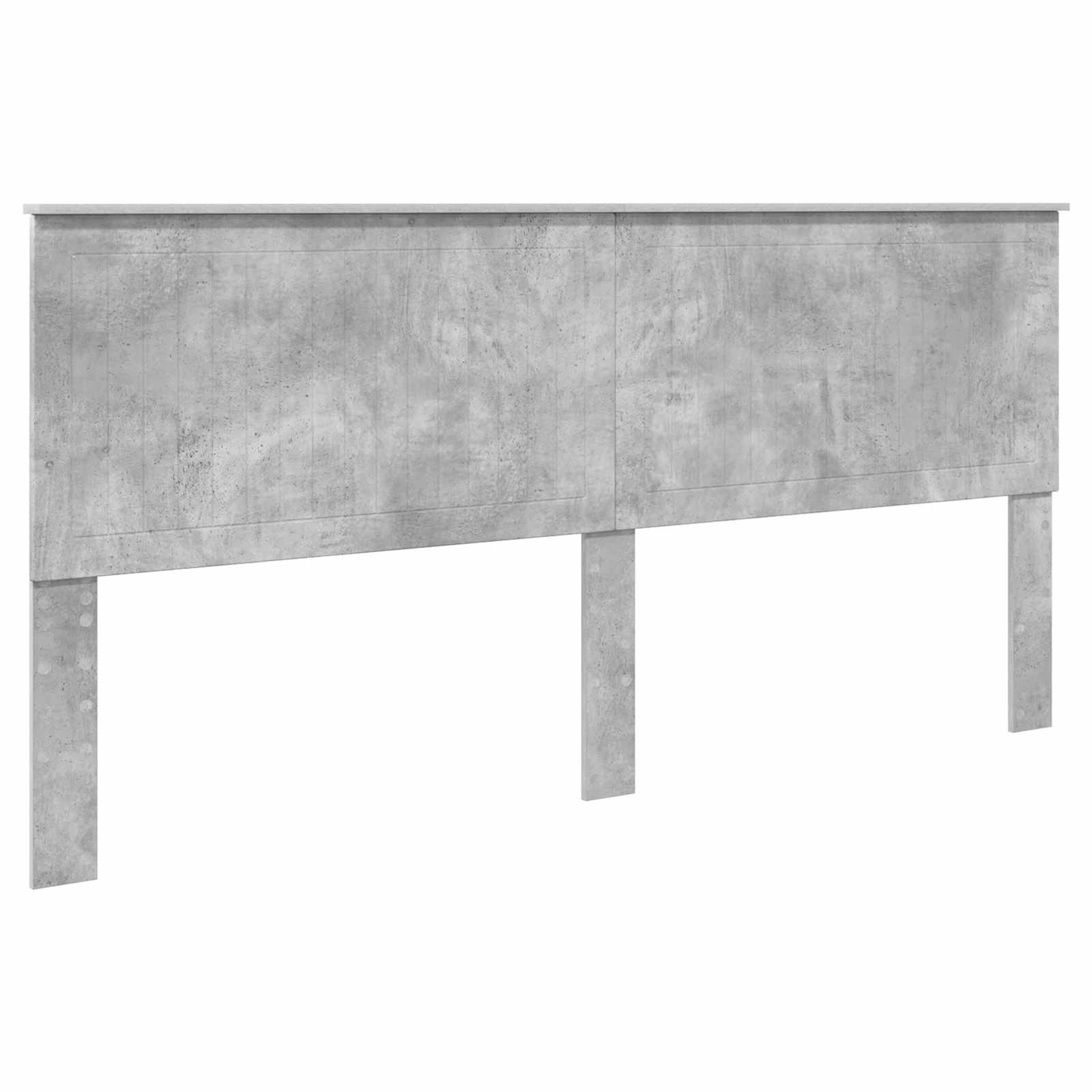 Sengestel med skuffe Beton Grå 200 x 200 cm Ingeniørtræ