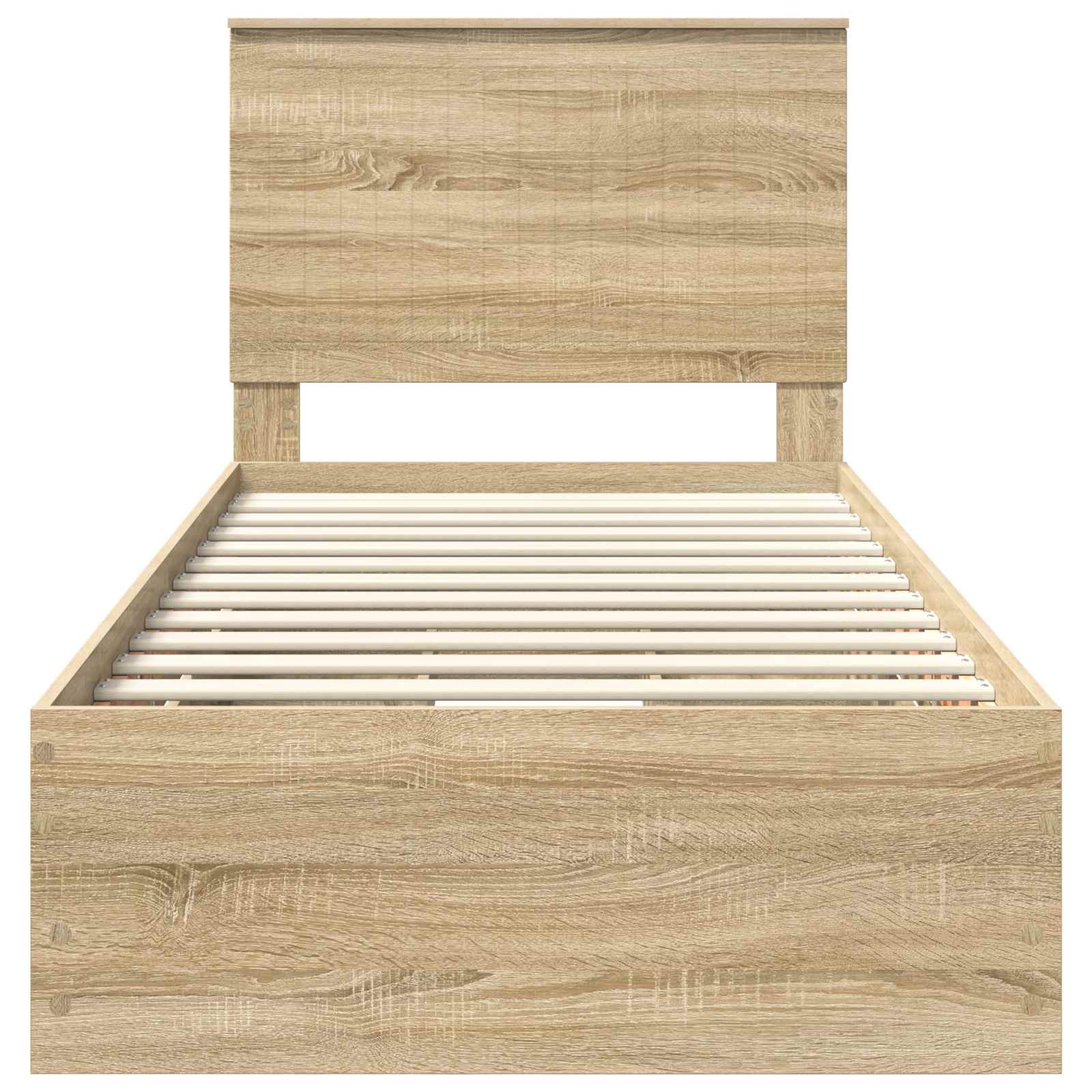 Sengestel med skuffe Sonoma eg 90 x 200 cm Ingeniørtræ