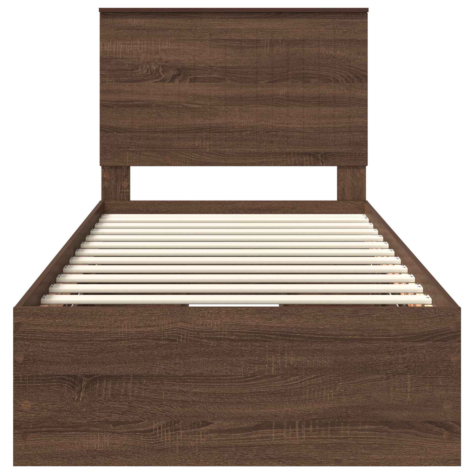 Sengestel med skuffe Brun eg 90 x 200 cm Ingeniørtræ