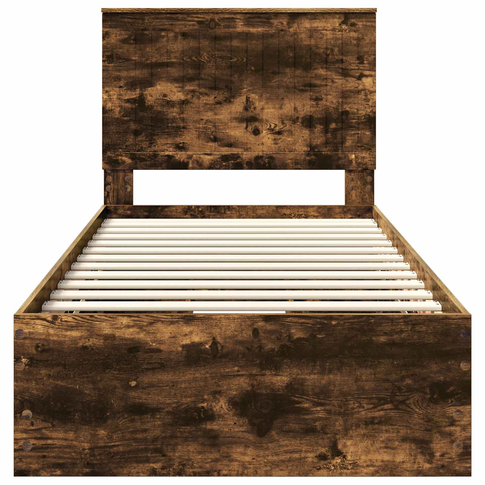 Sengestel med skuffe Røget eg 90 x 190 cm Ingeniørtræ