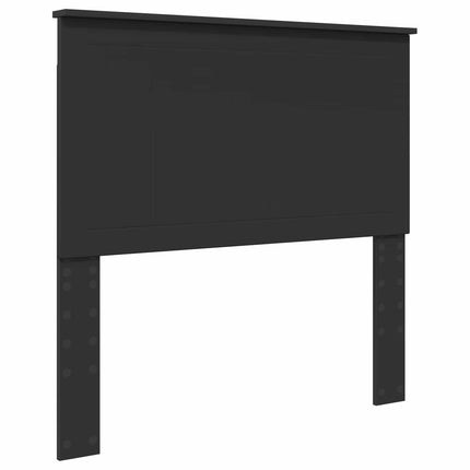 Opbevaringsseng med skuffe Sort 100 x 200 cm Konstrueret træ