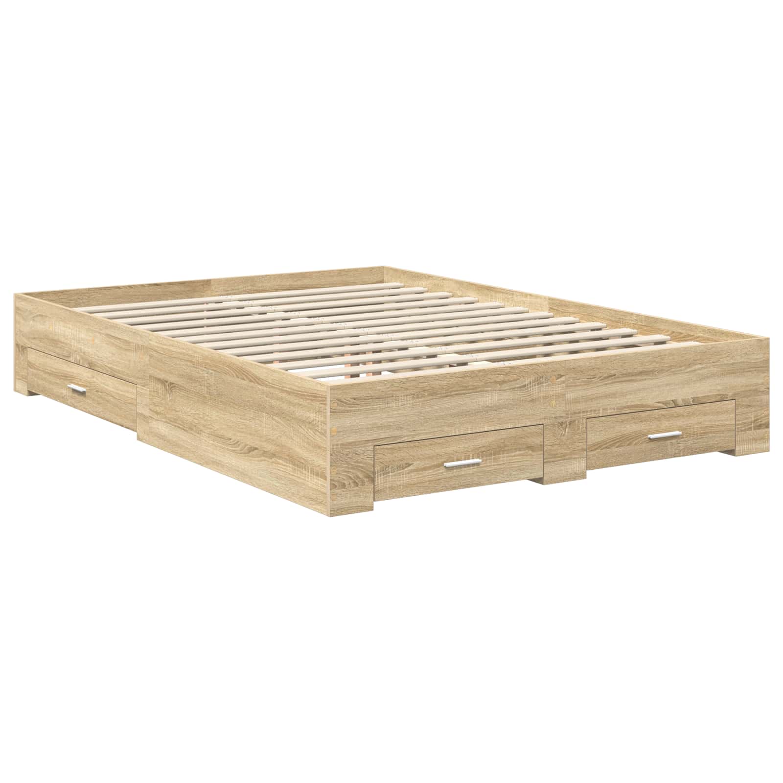 Sengestel med hovedgærde Sonoma eg 150 x 200 cm Konstrueret træ