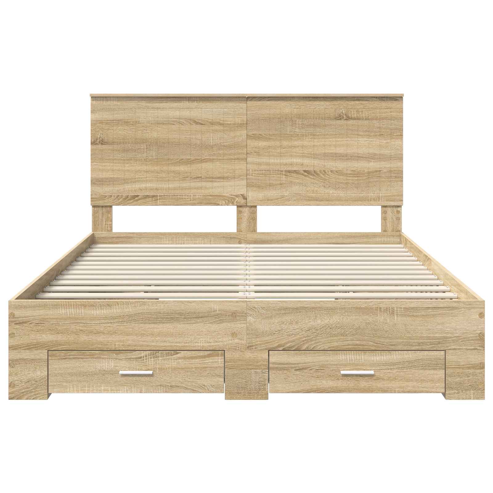 Sengestel med hovedgærde Sonoma eg 150 x 200 cm Konstrueret træ