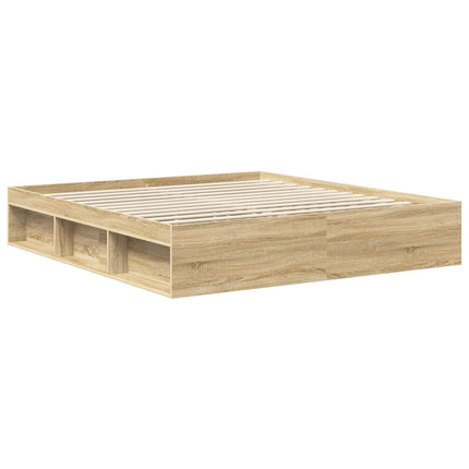 Sengestel med hovedgærde Sonoma 180 x 200 cm Massiv fyrretræ